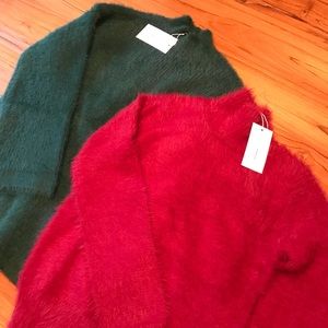 fuzzy turtle necks ( 2 for $35 or send offer)